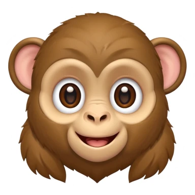 a cute monkey 18x12 pixels sticker
