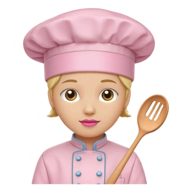 Pink chef hat no person just the hat sticker
