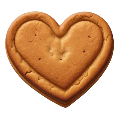 snicker doodle cookie with cinnamon powder on top in a heart shape cookie sticker