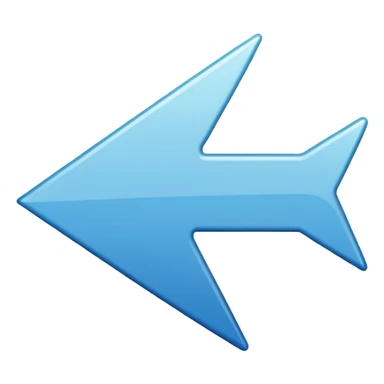 Flèche blanche a gauche sticker