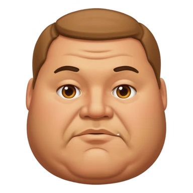 chunky fat man sticker