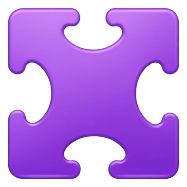 purple puzzel piece sticker