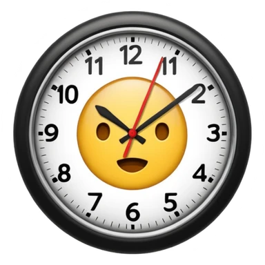 time consuming clock sticker