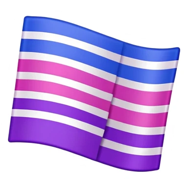 Bisexual pride flag with pink, purple, and blue horizontal stripes sticker