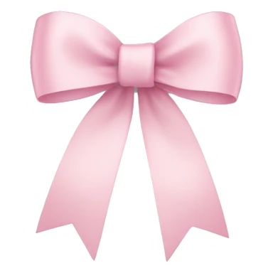 light pink ribbon bow sticker
