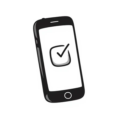 hand drawn doodle style cell phone sticker