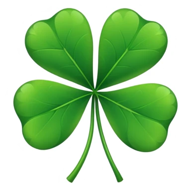 GREEN LEAF FOUR CLOVER sticker