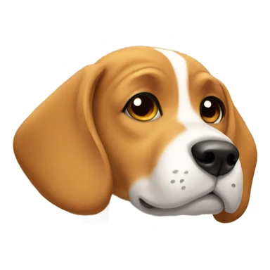 Beagle with love sticker