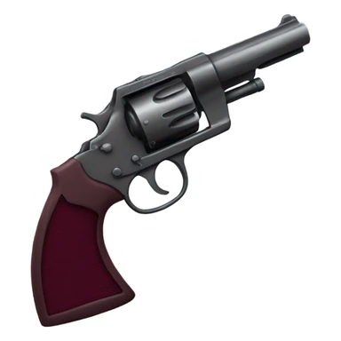 burgundy revolver sticker