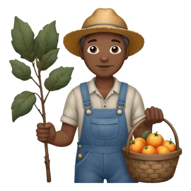cotton picker farmer black guy sticker