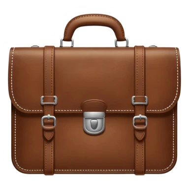 emoji de maletin marron de empleo sticker