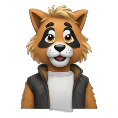 man in a FURSUIT sticker