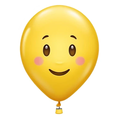 yellow balloon sticker