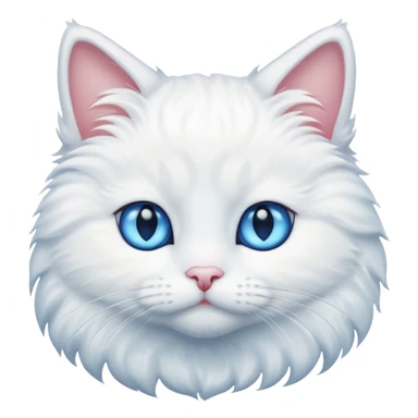 white cat sticker
