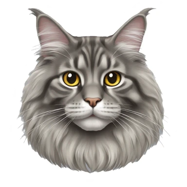 Maine Coon gris  sticker