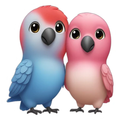 Lovebirds sticker