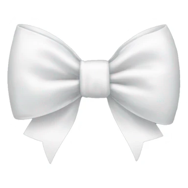 white bow sticker