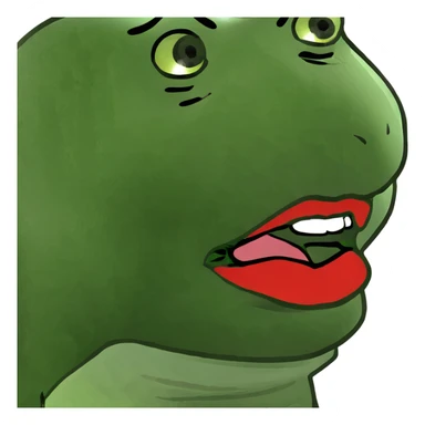 Face in love with lips  sticker