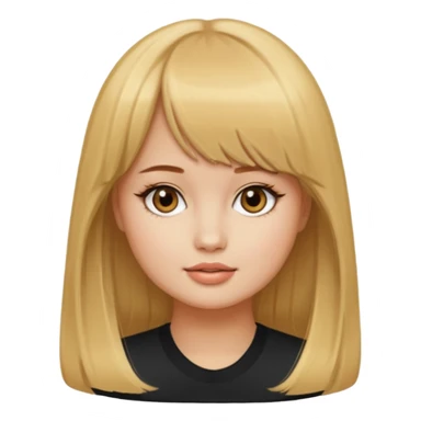 Debby Ryan (golden blonde hair with straight bangs) sticker