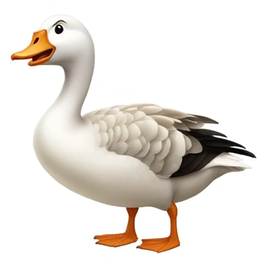 A goose sneezing  sticker