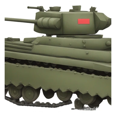 Russian tank 1990 in profile sticker