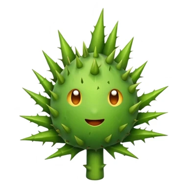 an emoji with a thorn sticker