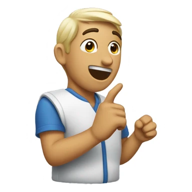 Mano  haciendo  el numero   4 sticker