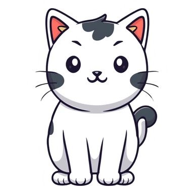 cat pooping sticker