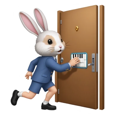I want the alliance leader to kick me out of the alliance and close the door, so that they both look like rabbits.استیکرش با متن کیبورد باشه sticker