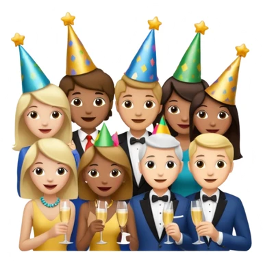 people drink champagne sticker