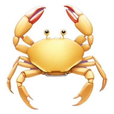crab with butter and a paperclip sticker