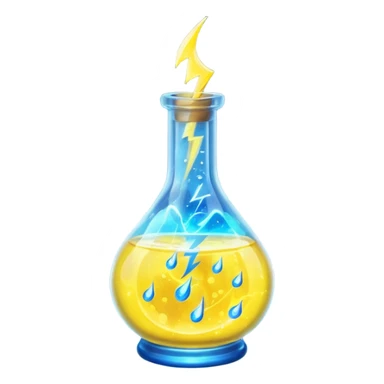 yellow potion and thunder sticker