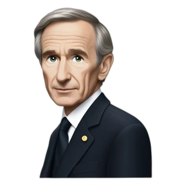 Bernard Arnault wearing Dior sign above himself sticker
