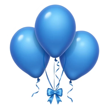 blue birthday balloons sticker