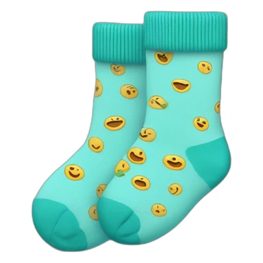 Socks with damp sticker