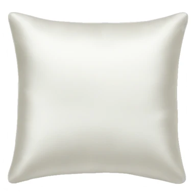 White silk pillow sticker