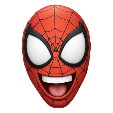 ￼ Spider-Man, laughing hilariously sticker