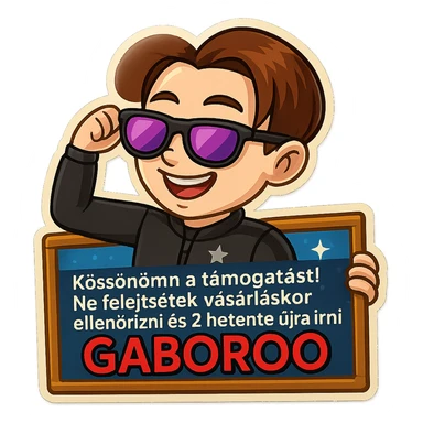 Create an emoji-style image combining the character from the first reference image holding a Minecraft sign. On the sign, clearly display the text-based image from the second reference image without the 'GG' text. The composition should be merged into one image with a retro stickers style, emphasizing clarity and emoji-like appearance. sticker