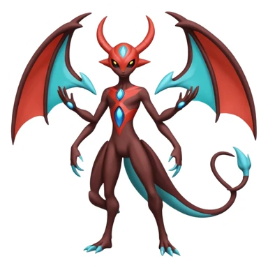 Deoxys-Darkrai-Yveltal-Lunala-Fakémon-hybrid-creature (full body)  sticker
