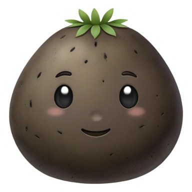 black potato sticker