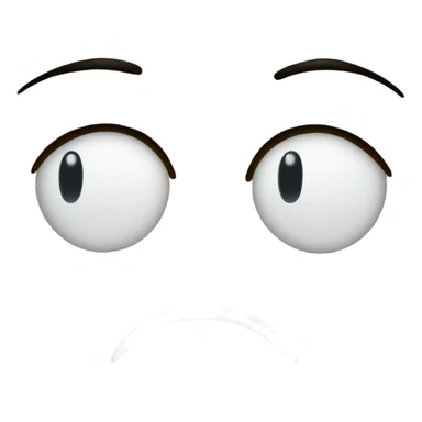 sad face with tears from the bottom of the eyes to the chin sticker