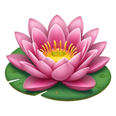 pink lilypad sticker