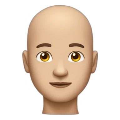 Man with concave chest and no hair sticker