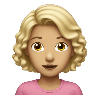 girl with dirty blonde hair  sticker