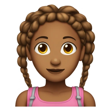 A brownskin woman with braids  sticker