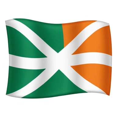 Northern Ireland flag waving sticker