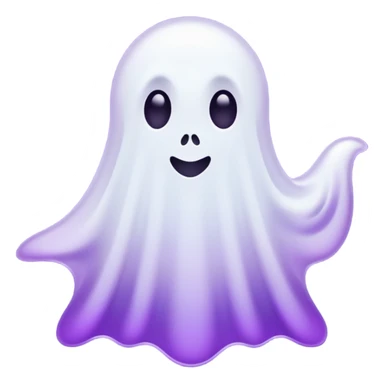 fantasma roxo e branco sticker