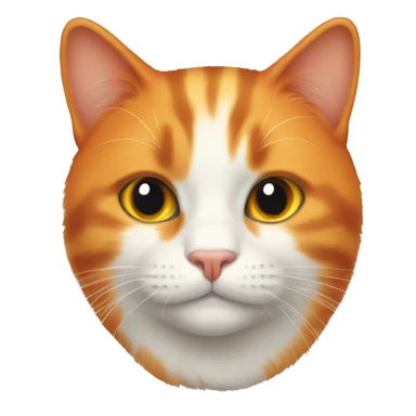 Orange cat sticker