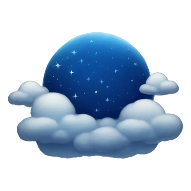 Deep blue sky with stars  sticker