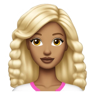 Light skin blonde Barbie baddie  sticker